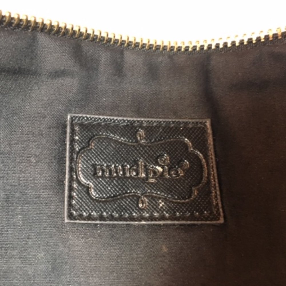 Mud Pie Initialed "H" Zippered Pouch (11.75" x 9") - Picture 4 of 4